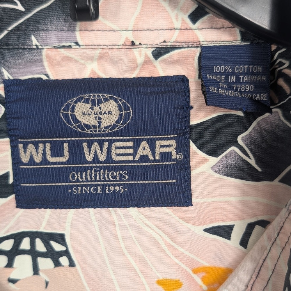 Wu Wear Vintage 90s Men's Tropical Killer Beez Button Up Shirt Size 2xl Wu Tang View 6